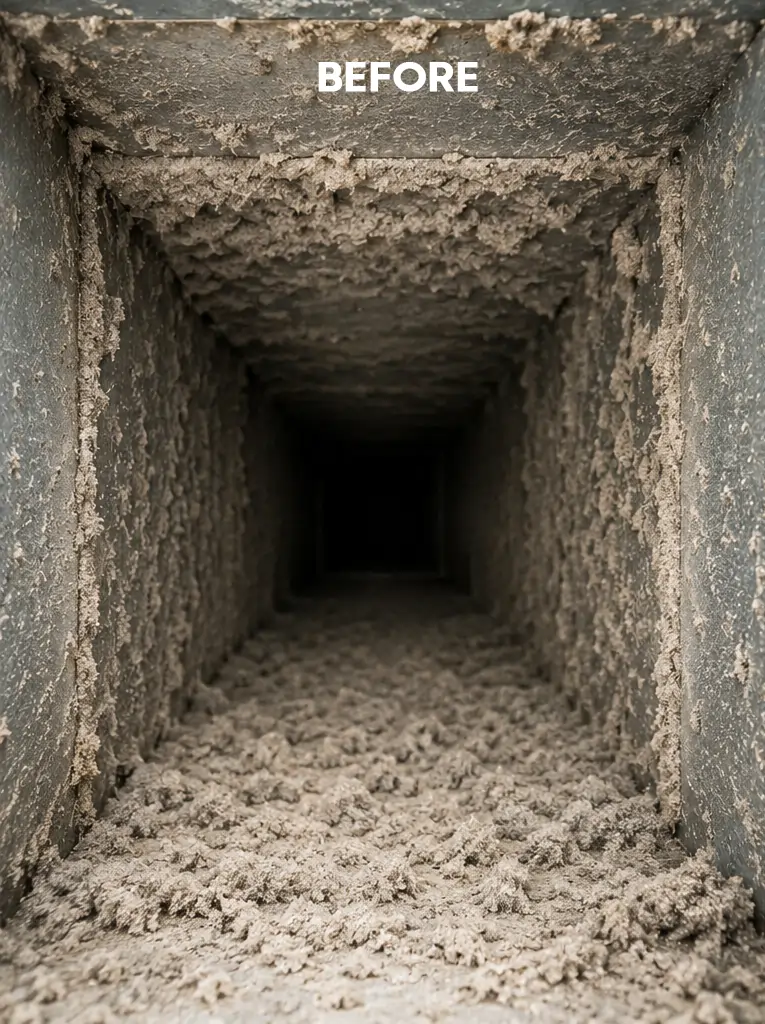duct cleaning before