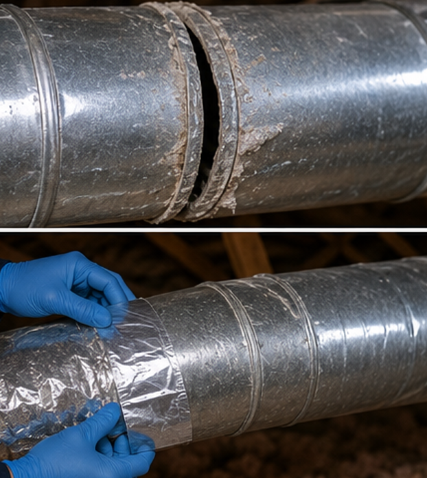 Duct sealing and leak repair technician at 1st Choice Richardson Duct Cleaning