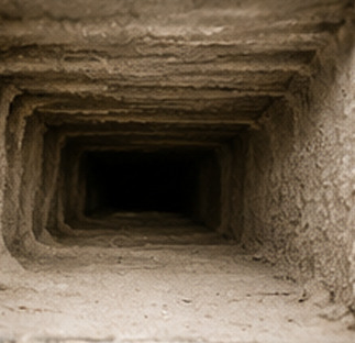 Remove dust from air ducts